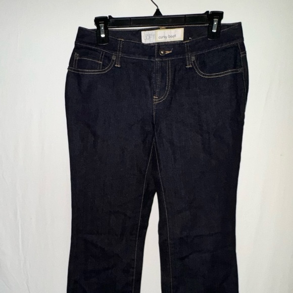 NWT Loft Dark Denim Bootcut Low-rise Jeans - Picture 3 of 9